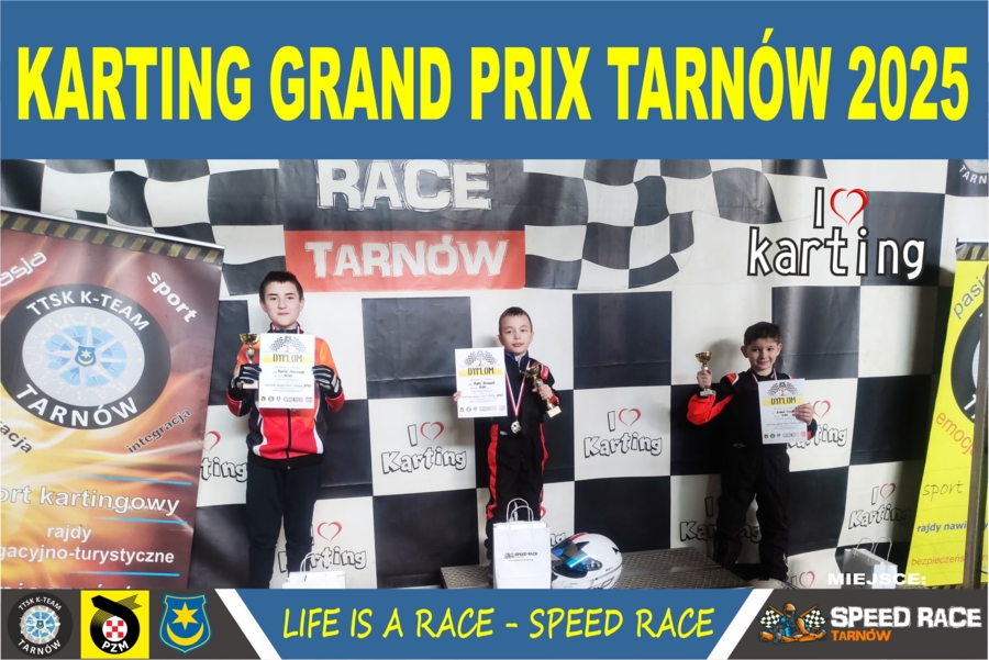 Najlepsi zawodnicy Karting Grand Prix Tarnów 2025